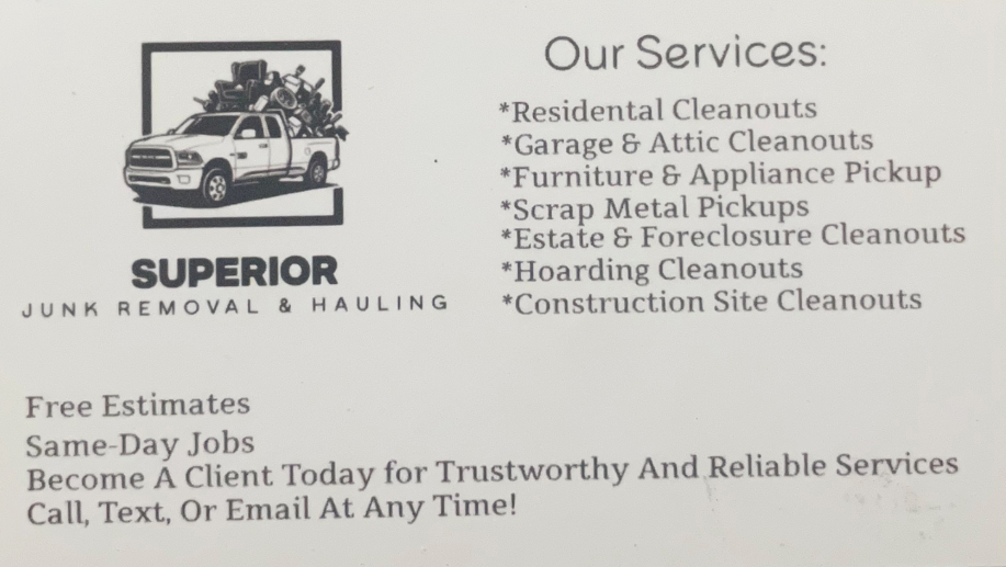 Superior Junk Removal & Hauling junk removal