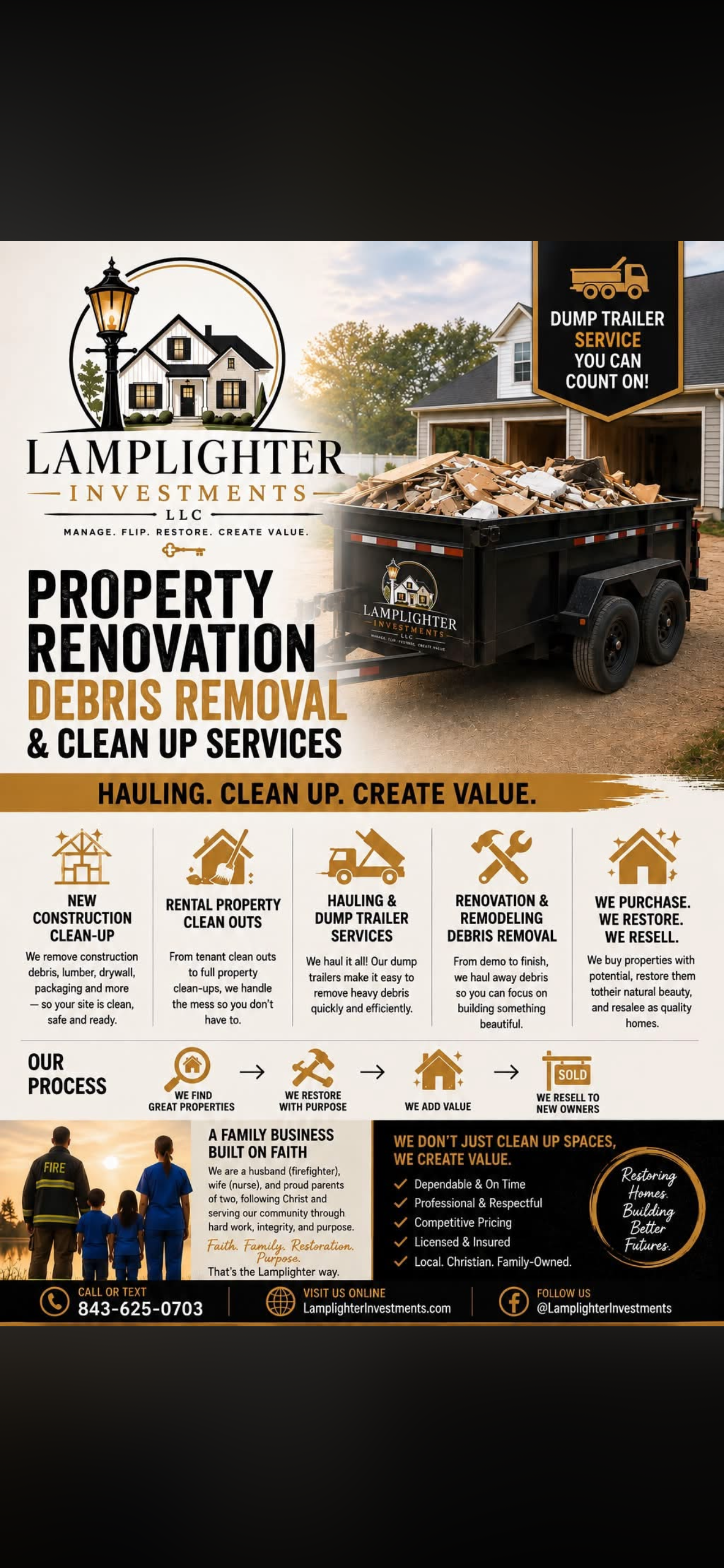 Lamplighter Investments LLC junk removal