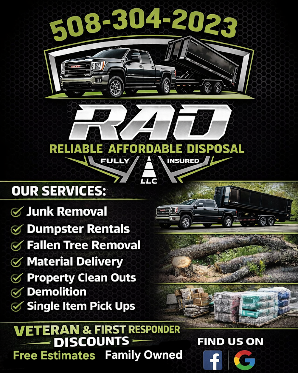 R.A.D Reliable Affordable Disposal junk removal