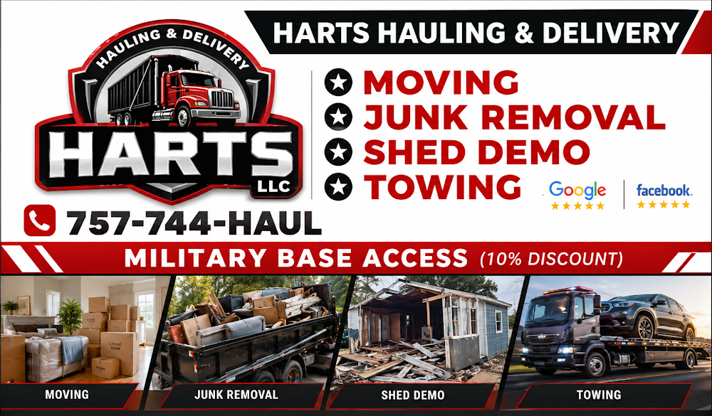 Harts Hauling and Delivery LLC. junk removal