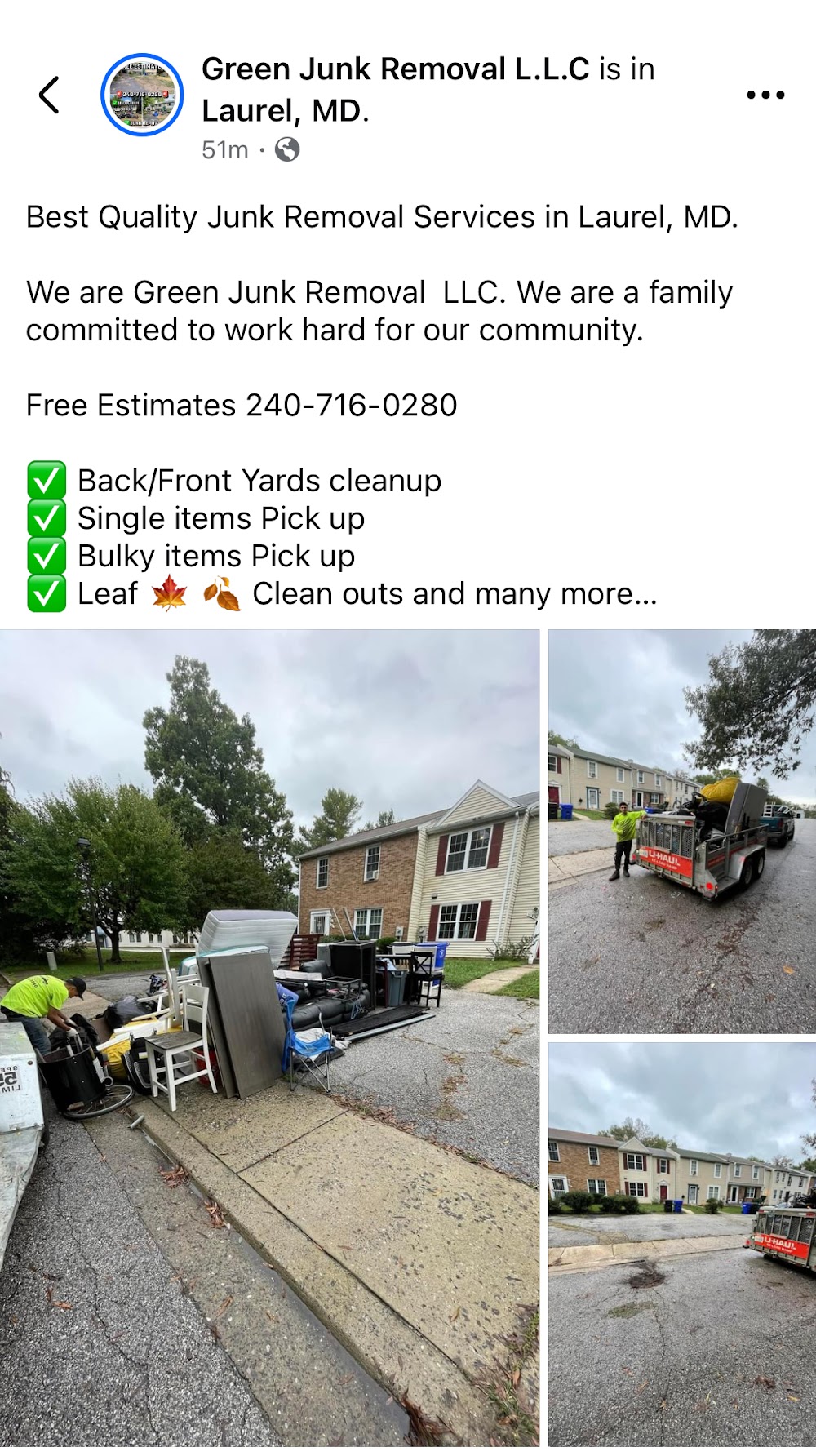 Green Junk Removal LLC junk removal