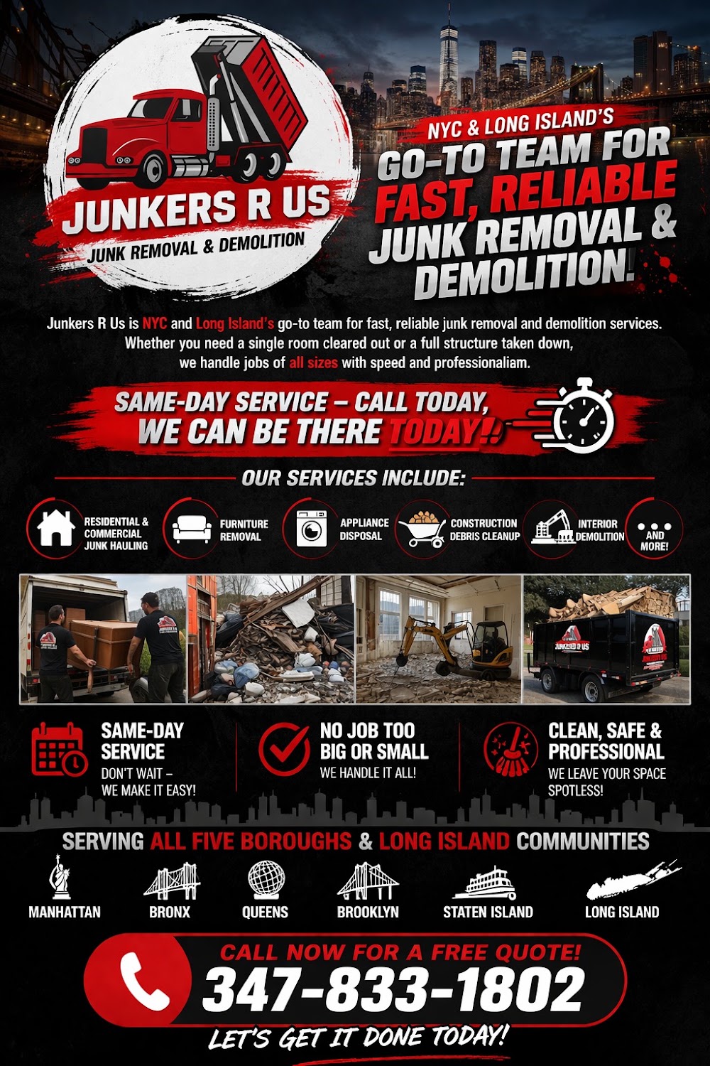 Junkers R Us - Junk Removal & Demolition junk removal