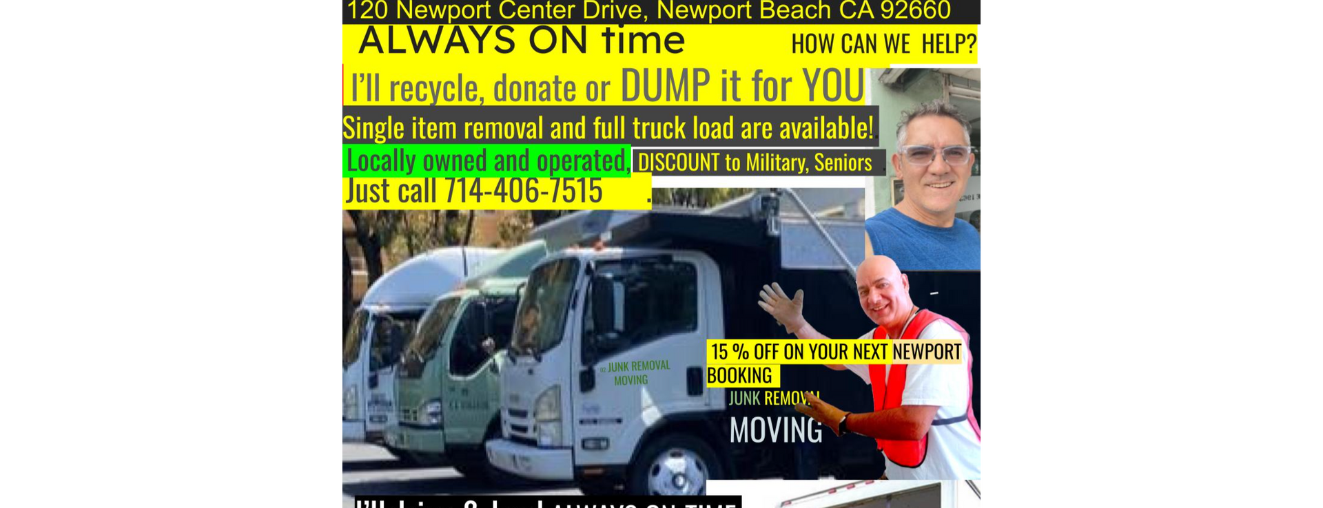 Junk Removal Always ON Time junk removal